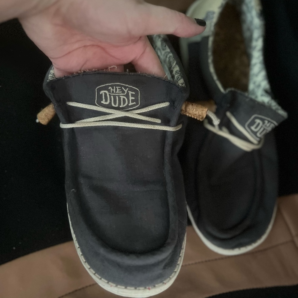 Hey Dude Charcoal Slip-On Shoes